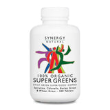 Synergy Natural Vitamins 500 Tablets Synergy Natural Organic Super Greens Tablets (Spirulina, Chlorella, Barley Grass & Wheat Grass)