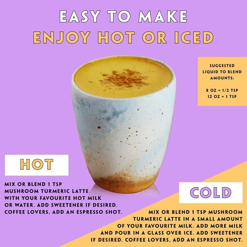 Teelixir Functional Foods Teelixir Mushroom Turmeric Latte 100g