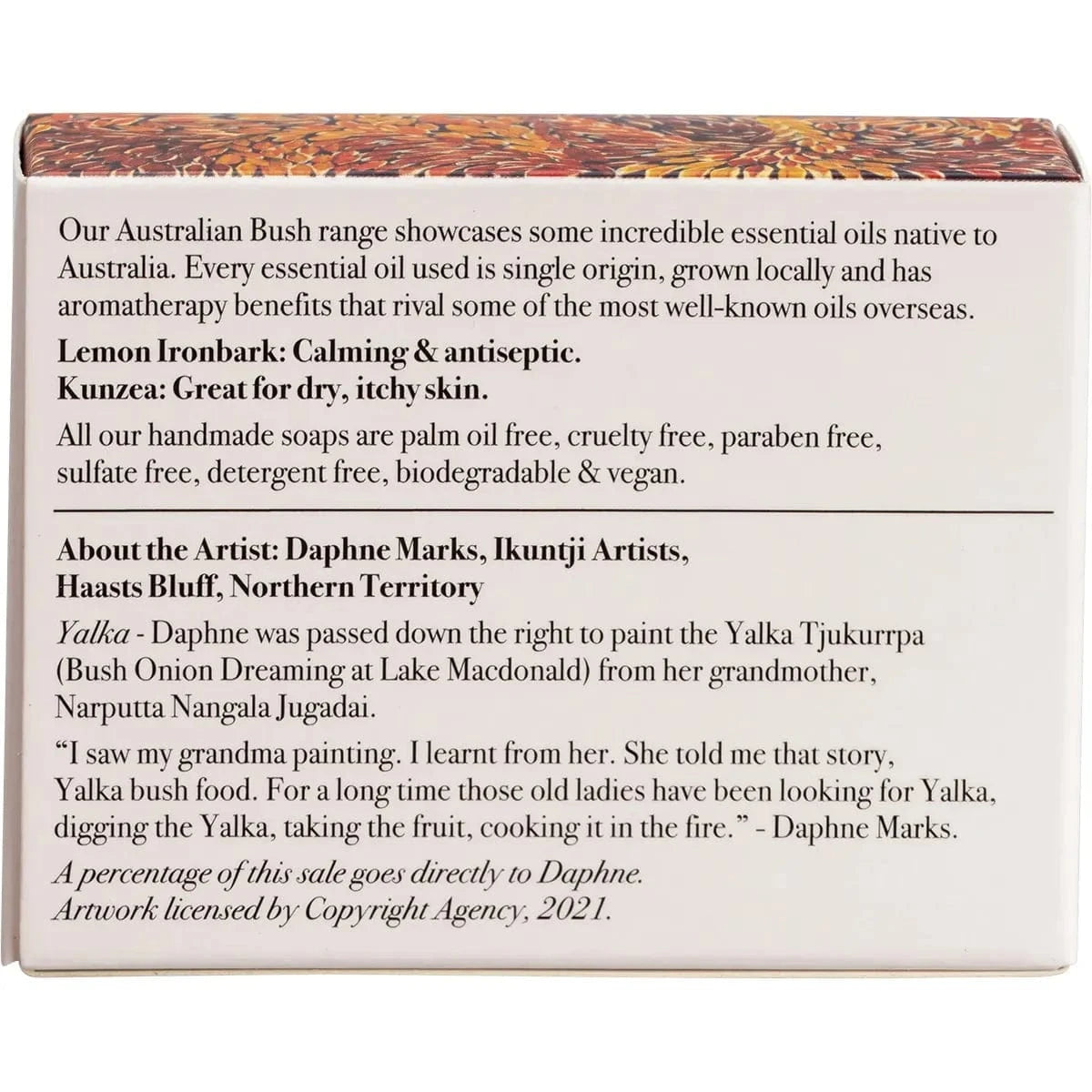 The Australian Natural Soap Company Bath & Body The Australian Natural Co Australian Bush Soap Lemon Myrtle Leaf 100g