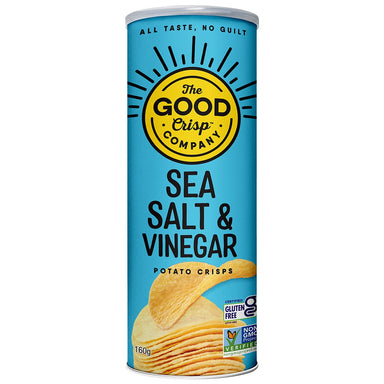 the good crisp company potato crisps sea salt & vinegar 160g