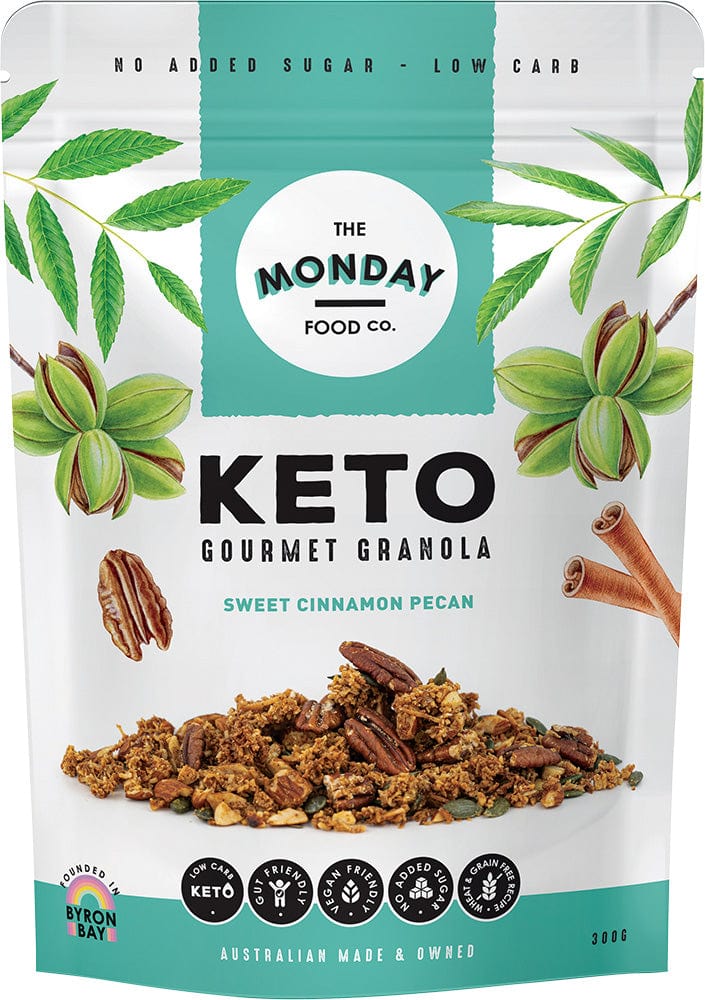 The Monday Food Co Cereal & Granola 300g The Monday Food Co Keto Gourmet Granola Sweet Cinnamon Pecan