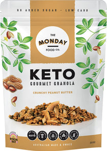 THE MONDAY FOOD CO Cereal & Granola 300gms THE MONDAY FOOD CO Keto Granola Crunchy Peanut Butter Vegan