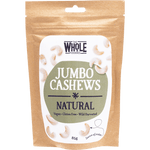 The Whole Foodies Snack Foods The Whole Foodies Jumbo Cashews Natural 85g