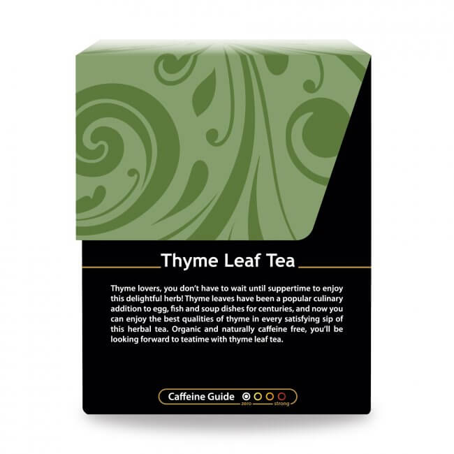 buddha organic herbal thyme leaf tea 18 sachets