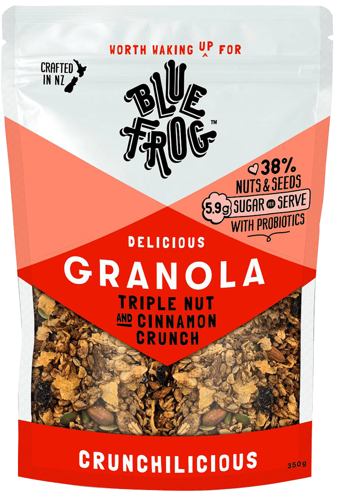Blue Frog Triple Nut & Cinnamon Crunch Probiotic Granola 350g