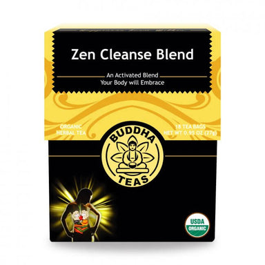 buddha organic herbal tea zen cleanse blend 18 sachets