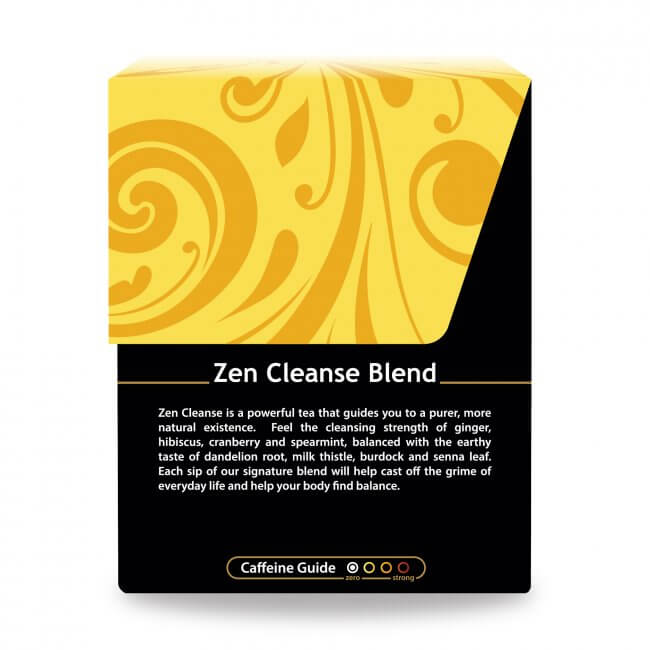 buddha organic herbal tea zen cleanse blend 18 sachets