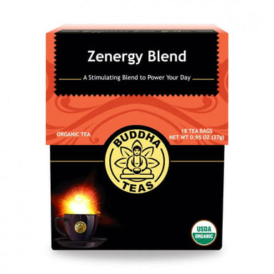 buddha organic herbal tea zenergy blend  18 sachets