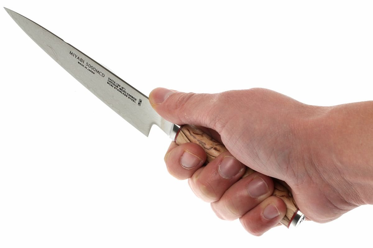miyabi 5000mcd birchwood utility 13cm and chef knife 20cm 2pc set 625151
