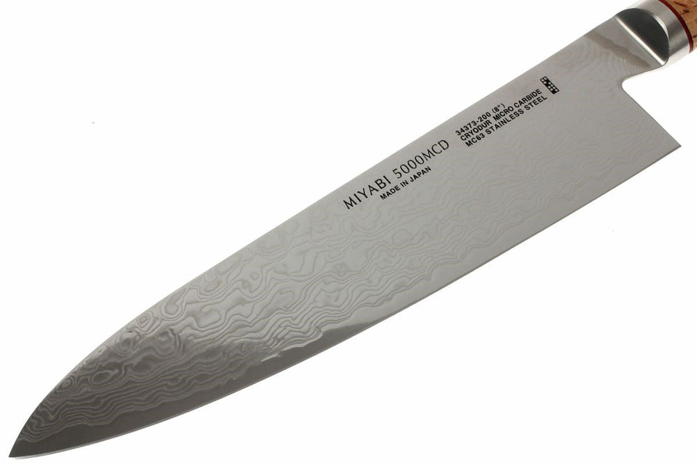 miyabi birchwood 5000mcd gyutoh chef knife 20cm 62505