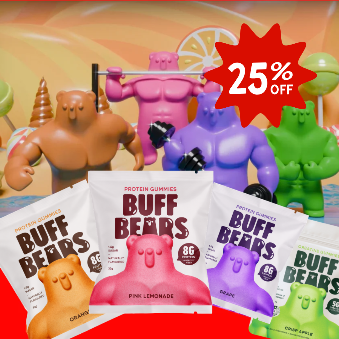 Buff Bears promotional brand banner