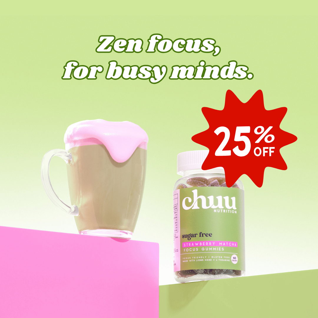 Chuu Nutrition promotional brand banner